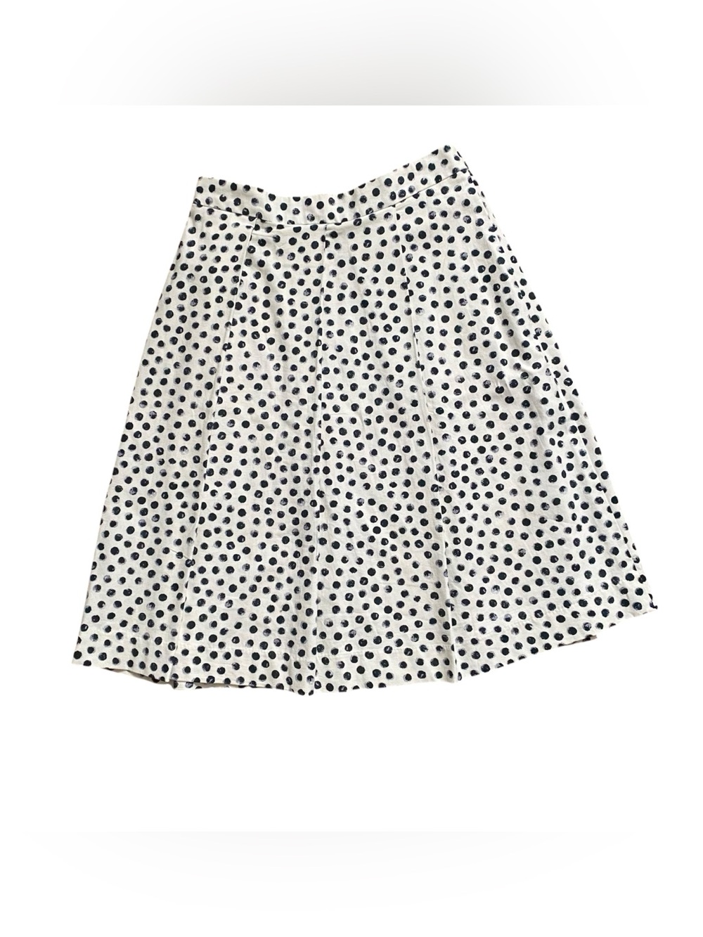 Who What Wear Polka Dot Pleated Skirt Women’s 8 White and Black - Picture 4 of 6